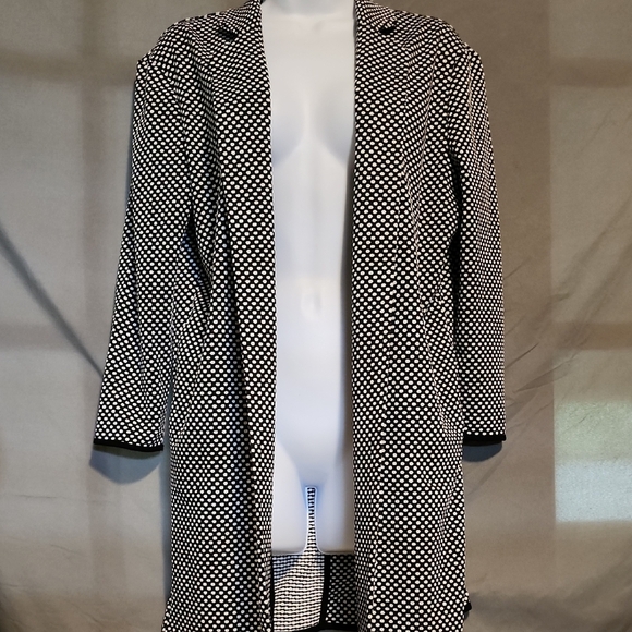 Philosophy Jackets & Blazers - Philosophy Black and White Polka Dot Cut And Sewn Back Jacket